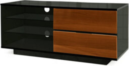 "Centurion Supports Gallus Gloss Black With 2-Walnut Drawers And 2 Shelves Up To 55"" Led, Lcd, Plasma Tv Cabinet" - thumbnail 3