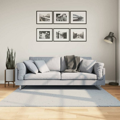 Berkfield Rug Huarte Short Pile Soft And Washable Blue 160X160 Cm - image 1