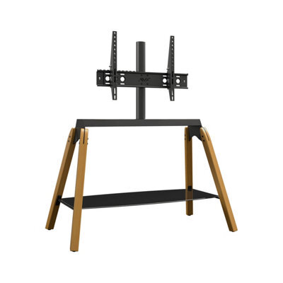 "Avf Hoxton Quad Freestanding Tv Stand, For Tvs Up To 86"" - Light Wood" - image 1