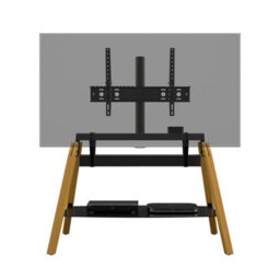 "Avf Hoxton Quad Freestanding Tv Stand, For Tvs Up To 86"" - Light Wood" - thumbnail 3