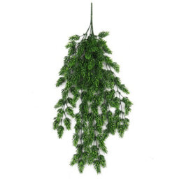 Leaf Pack Of 6 X Hanging Uv And Fire Resistant Artificial Clustered Fern Plant 128Cm - thumbnail 3