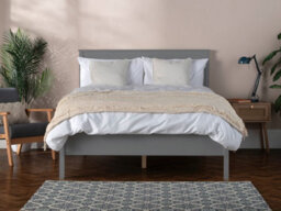 Snuggle Beds Charles Wooden Bed Frame - Grey - Double - thumbnail 2