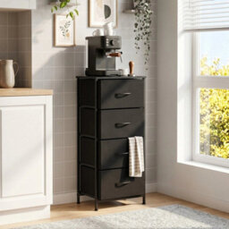 Chest Of Drawers Bedroom Furniture Storage Bedside Cabinet 4 Drawers Non-Woven - thumbnail 6