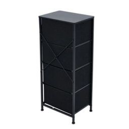 Chest Of Drawers Bedroom Furniture Storage Bedside Cabinet 4 Drawers Non-Woven - thumbnail 1