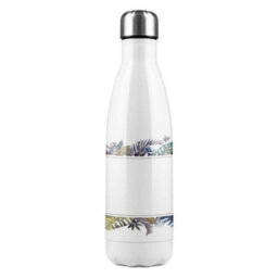 Benjamin Tate Design Square Tropical Border Stainless Steel Bottle Designer Style - thumbnail 2