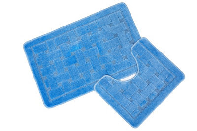 Emma Barclay Orkney 2 Piece Non Slip Bathroom Set Blue