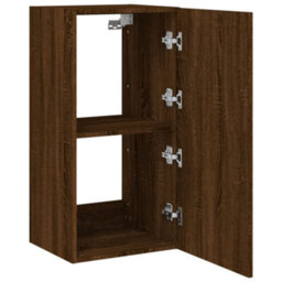 Walplus Tv Wall Cabinet With Led Lights Brown Oak 40.5X35X80 Cm - thumbnail 8