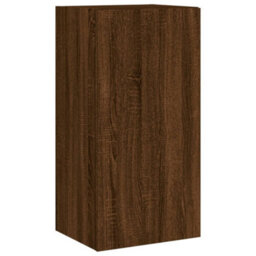 Walplus Tv Wall Cabinet With Led Lights Brown Oak 40.5X35X80 Cm - thumbnail 7