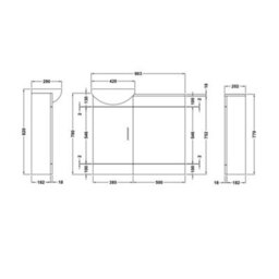 Bubly Bathrooms Sienna 903mm Gloss White Vanity Unit & Back-To-Wall Wc Toilet Set With Matt Black Tap & Rimless Toilet - thumbnail 7