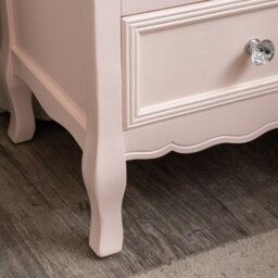 Melody Maison Bedroom Furniture Set 6 Drawer Chest Of Drawers, Dressing Table Set & Pair Of Bedside Tables - Victoria Pink Range - thumbnail 6
