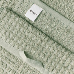 Beliani Set Of 9 Towels Atai Cotton Light Green - thumbnail 5