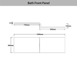 Royal Bathrooms Qubix 1600 X 850mm Acrylic Left Hand L-Shaped Shower Bathtub With Front Panel & Brushed Brass Towel Rail Fixed Screen - thumbnail 8