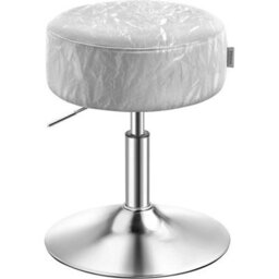 Dove Grey Pu Adjustable Dressing Stool 360