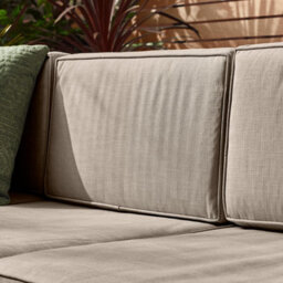 Furniturebox Orlando Brown Rattan Garden Sofa Modular Outdoor Patio Couch Seating, Table & 4 Chairs Garden Corner Sofa Set +Cover - thumbnail 4