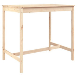 Berkfield 5 Piece Garden Bar Set Solid Wood Pine - thumbnail 8