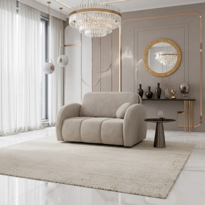 Viva Comfy Ii Living Room Sofa Bed With Storage Chipboard Frame Foam Mattress Metal Legs 132X103X85Cm Beige - image 1