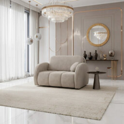 Viva Comfy Ii Living Room Sofa Bed With Storage Chipboard Frame Foam Mattress Metal Legs 132X103X85Cm Beige - thumbnail 1