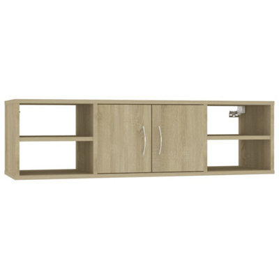 Vidaxl Wall Shelf Sonoma Oak 102X30X29 Cm Engineered Wood - image 1