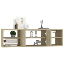 Vidaxl Wall Shelf Sonoma Oak 102X30X29 Cm Engineered Wood - thumbnail 4