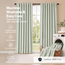 Marlow 100% Blackout Curtains For Bedroom Living Room Thermal Insulated - thumbnail 9