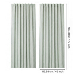 Marlow 100% Blackout Curtains For Bedroom Living Room Thermal Insulated - thumbnail 4