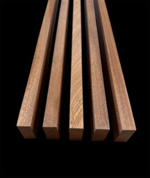 Solid African Sapele Decor Slats Wall Decoration Room Divider 20 Pack (L) 2400mm X (W) 50mm X (T) 20mm - thumbnail 2