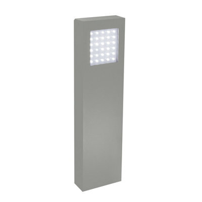 Elstead Lighting Beta Mini Bollard Light Double Sided - Matt Silver - image 1