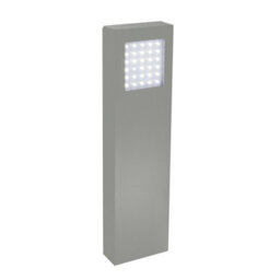 Elstead Lighting Beta Mini Bollard Light Double Sided - Matt Silver - thumbnail 1