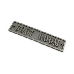 Oakcrafts - Antique Cast Iron Boot Room Plaque - 200mm X 45mm - thumbnail 3