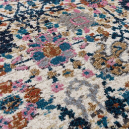 Traditional Pink Persian Bordered Floral Easy To Clean Rug For Dining Room-120Cm X 170Cm - thumbnail 2