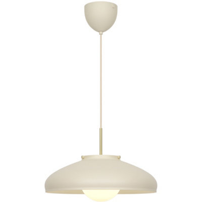 Nordlux Latif Metal Pendant Light Glass Shade Beige,mains - image 1