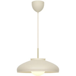 Nordlux Latif Metal Pendant Light Glass Shade Beige,mains - thumbnail 1
