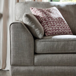 Furnishings For Less UK Hilliard Fullback L Shaped Fabric Corner Sofa Mist - Right Hand Facing - thumbnail 4