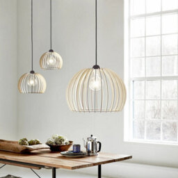 Nordlux Chino Wood Pendant Light Easy Assembly  Brown,mains