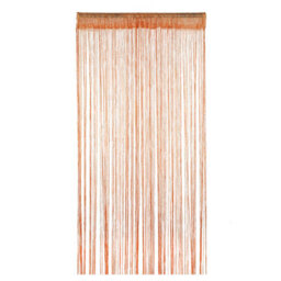 Neel Blue String Curtains Glitter Fringe Panel Fly Screen Doorway Tassel Curatin, 200Cm X 90Cm - Orange - thumbnail 3