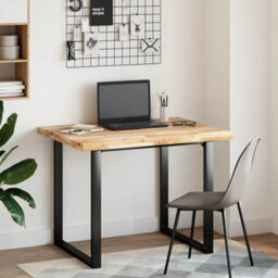 Berkfield Versatile Desk Top Untreated 100X80X4 Cm Solid Wood Acacia