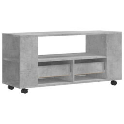 Berkfield Durable Tv Cabinet Concrete Grey 102X34.5X43 Cm Engineered Wood - thumbnail 8