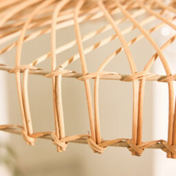 Dibor Traditional Rattan Flush Wide Easy Fit Decor Ceiling Shade H12 X D57Cm - thumbnail 4