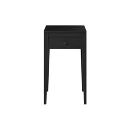 Wyld Haus Bonito Black Wood Grain 1-Drawer Bedside Table 350X600 mm - thumbnail 3