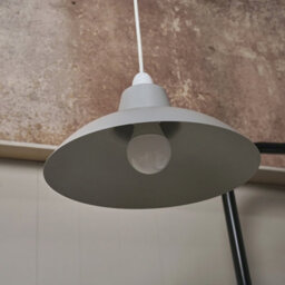 Valuelights Civic Metro Grey Ceiling Shade And Bulb (D)28.8Cm - thumbnail 4