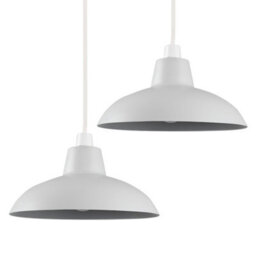 Valuelights Civic Metro Grey Ceiling Shade And Bulb (D)28.8Cm - thumbnail 6
