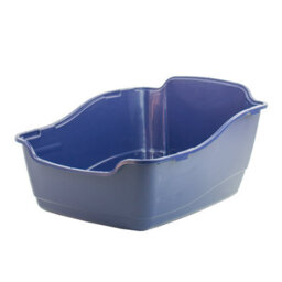 Kct Hooded Cat Loo Litter Tray Large Blue Box For Kitten Enclosed Toilet With Hood Lid Scoop Cover Mess-Free Covered Plastic Deep - thumbnail 7