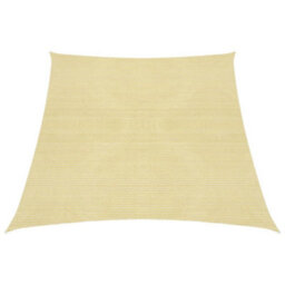 Berkfield Sunshade Sail 160 G/m2 Beige 3/4X2 M Hdpe - thumbnail 1