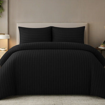 Pamposh Luxury Pack Of 2 Reversible King Size Duvet Cover Sets With Zipper Fastening, Corner Ties & Matching Pillowcase Soft Microfiber - image 1
