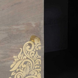 Walplus Sideboard Grey And Gold 80 X 33.5 X 75 Cm Solid Mango Wood - thumbnail 7