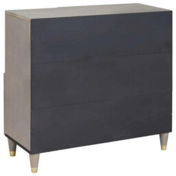 Walplus Sideboard Grey And Gold 80 X 33.5 X 75 Cm Solid Mango Wood - thumbnail 5