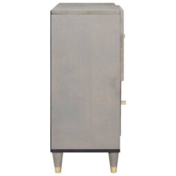 Walplus Sideboard Grey And Gold 80 X 33.5 X 75 Cm Solid Mango Wood - thumbnail 4