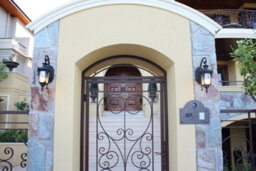 Stylish Outdoor Ip44 Wall Light Sconce In Old Bronze With Led E27 Socket - thumbnail 2