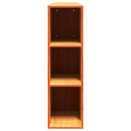Berkfield Headboard With Storage Wax Brown 200 Cm Solid Wood Pine - thumbnail 5