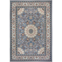 The Rugs Kadi Indoor Outdoor Rug And Runner - Flatweave Weather Resistant Rug In Grey - thumbnail 1